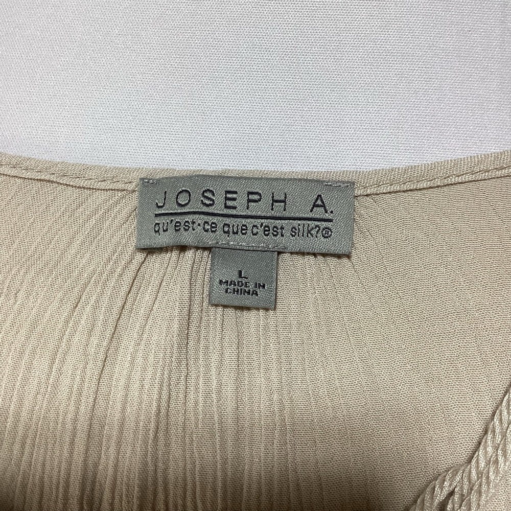 Joseph Beige/Taupe Crinkle Crochet Detail Blouse - Picture 5 of 10